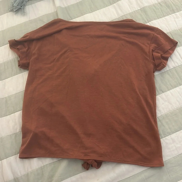 American Eagle crop tie top rust color size S - Picture 7 of 8